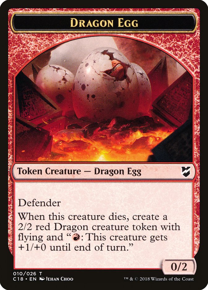 Dragon Egg Token [Commander 2018 Tokens] | Good Games Modbury