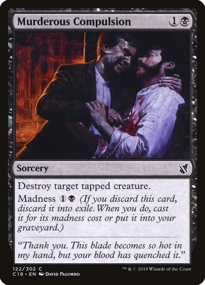 Murderous Compulsion [Commander 2019] | Good Games Modbury