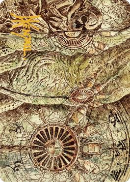 Phyrexian Processor Art Card Gold Stamped Signature 70 (Art Series: The Brothers' War)  | Good Games Modbury