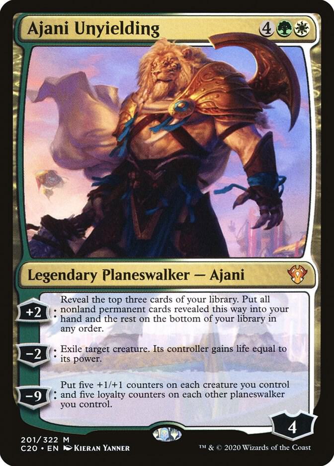 Ajani Unyielding 201/322 (Commander 2020)  | Good Games Modbury