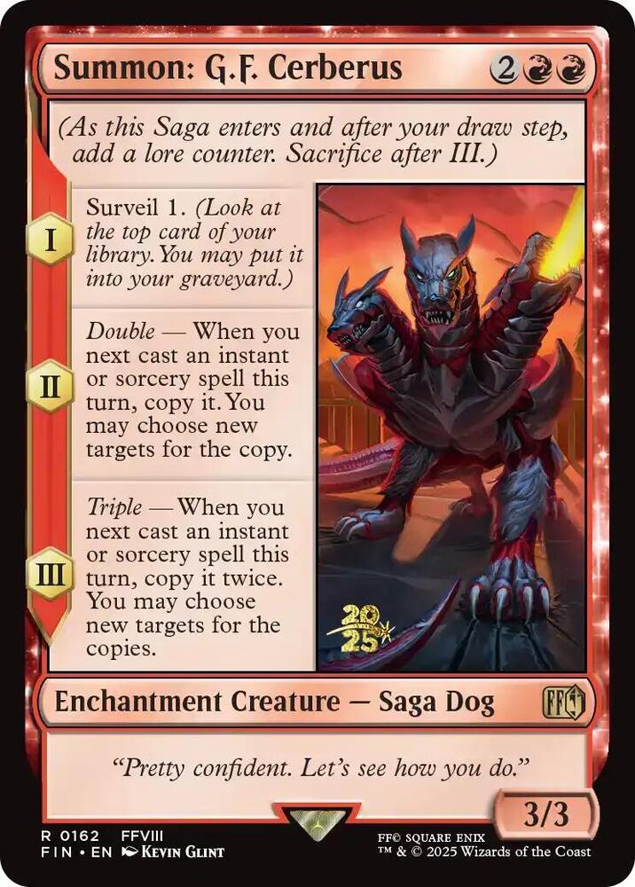 Summon GF Cerberus 162s/116 (Prerelease Cards)  - Foil | Good Games Modbury
