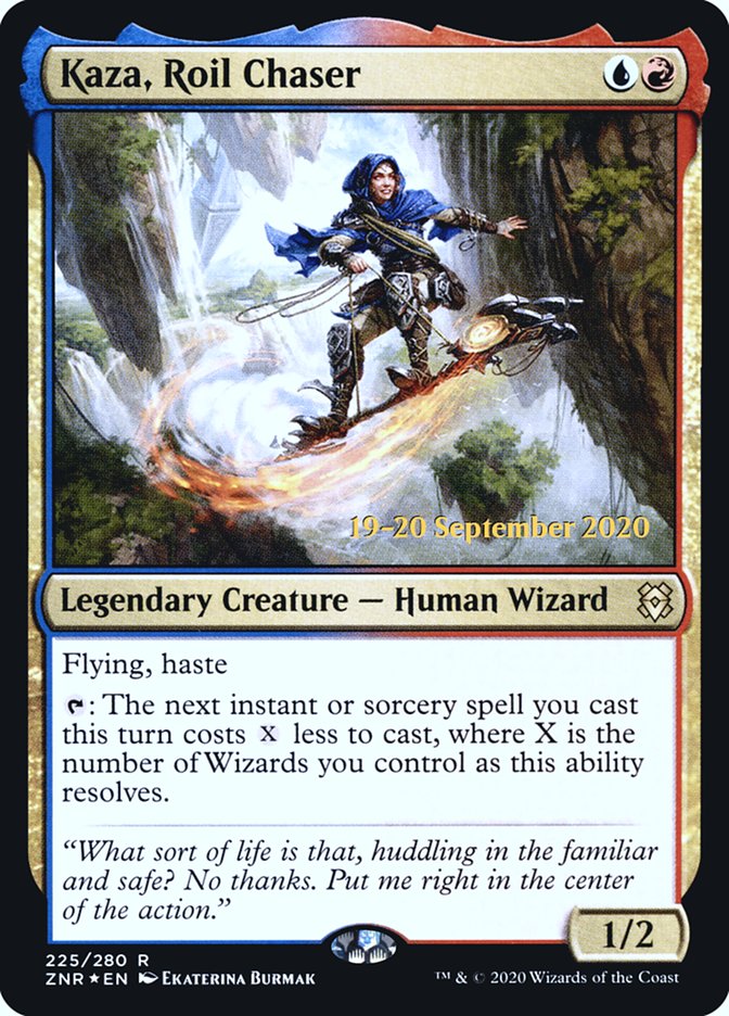 Kaza, Roil Chaser [Zendikar Rising Prerelease Promos] | Good Games Modbury