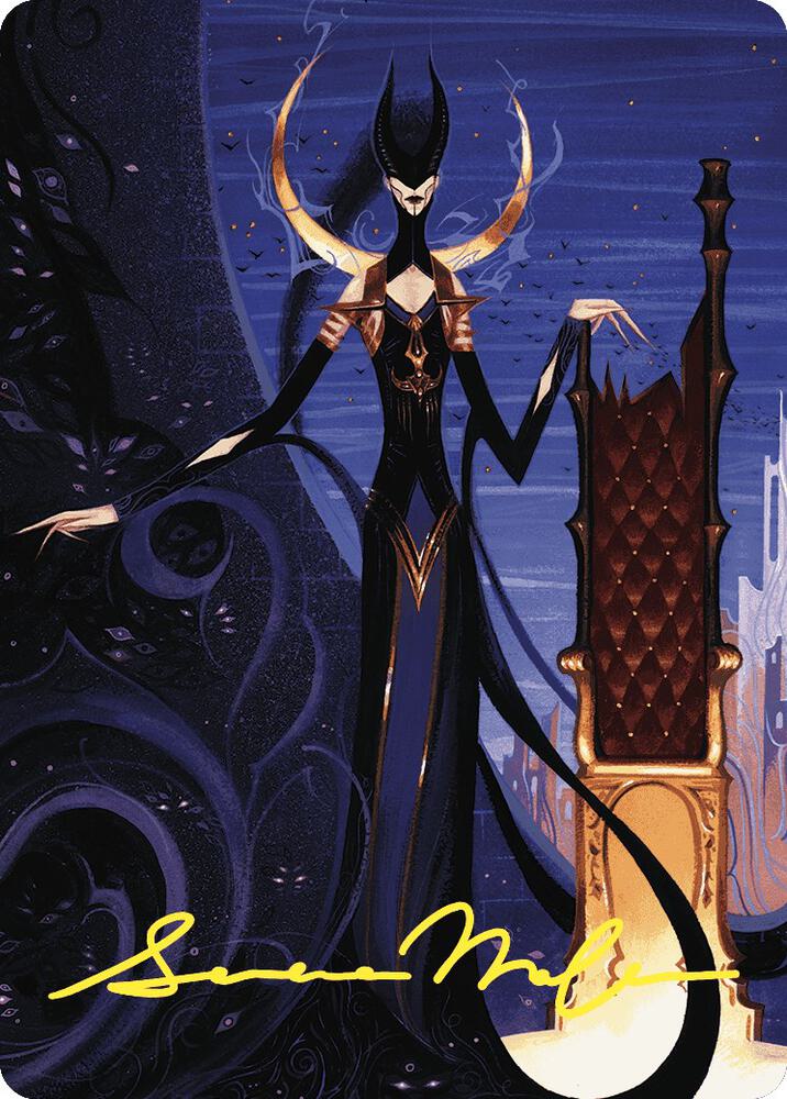 Ashiok Wicked Manipulator Art Card 57 81 Gold Stamped Signature 57 (Art Series: Wilds of Eldraine)  | Good Games Modbury