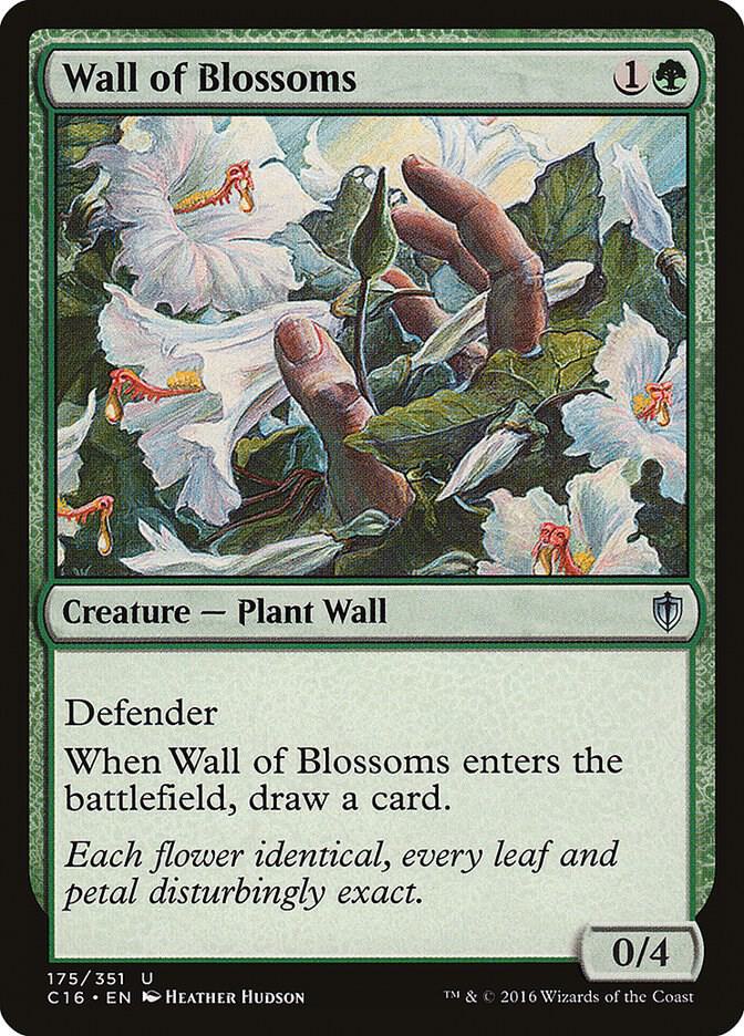 Wall of Blossoms 175/351 (Commander 2016)  | Good Games Modbury