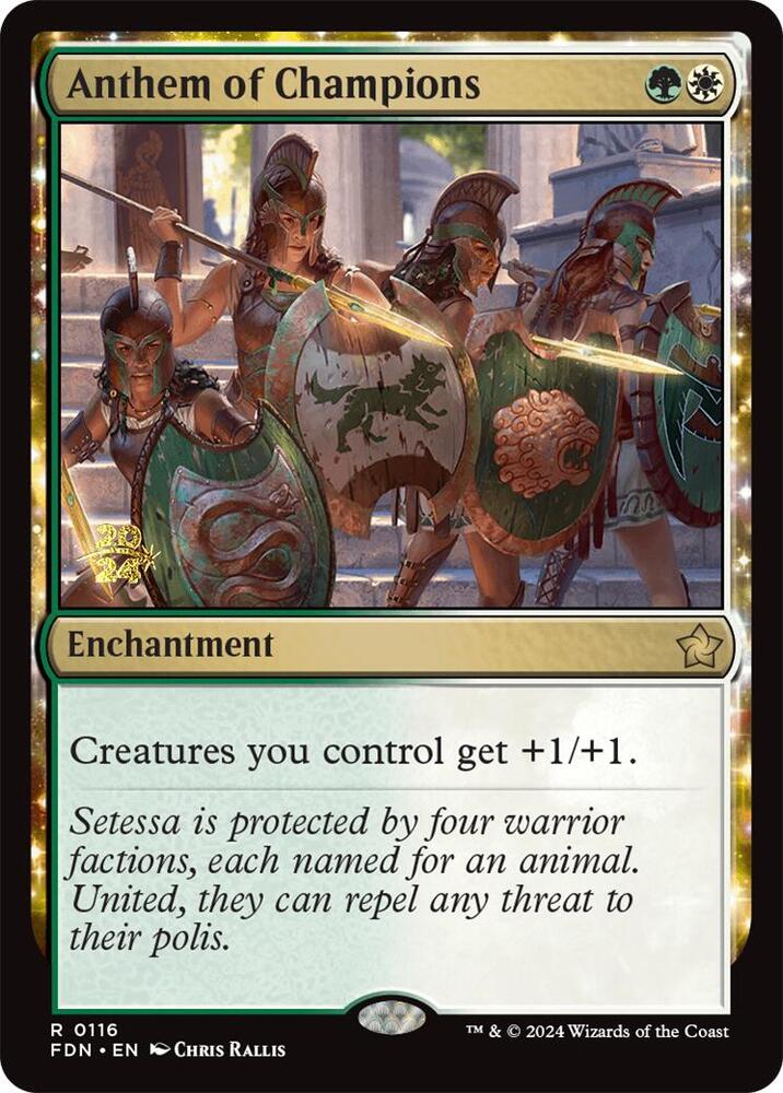 Anthem of Champions 116s/101 (Prerelease Cards)  - PreRelease Foil | Good Games Modbury