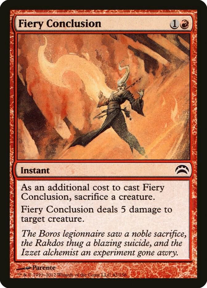 Fiery Conclusion 42/156 (Planechase 2012)  | Good Games Modbury