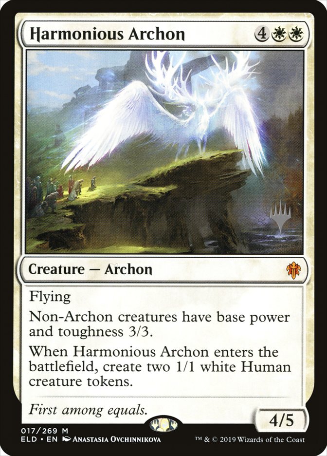 Harmonious Archon (Promo Pack) [Throne of Eldraine Promos] | Good Games Modbury