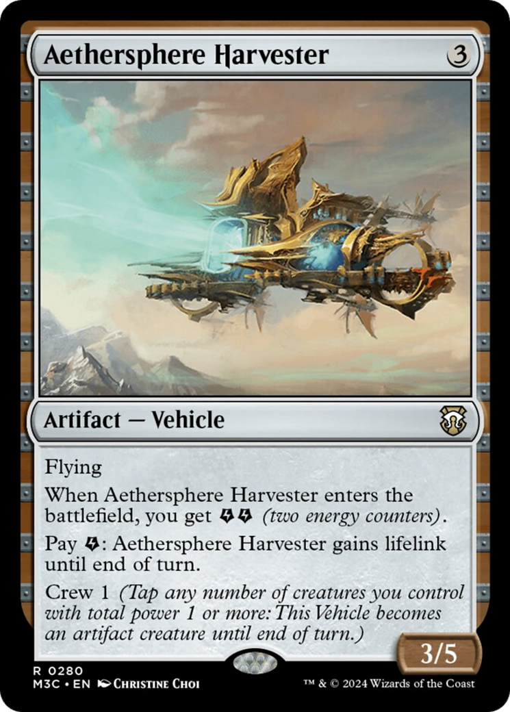 Aethersphere Harvester (Ripple Foil) [Modern Horizons 3 Commander] | Good Games Modbury