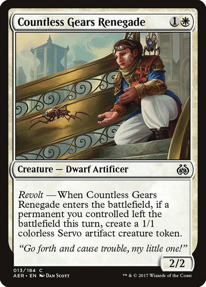 Countless Gears Renegade 13/184 (Aether Revolt)  - Foil | Good Games Modbury