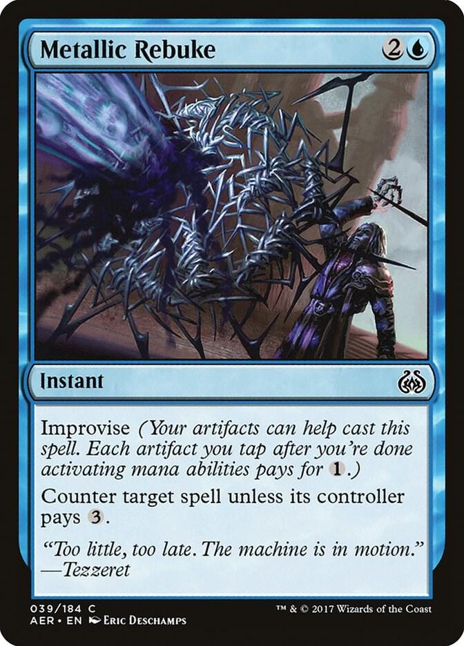 Metallic Rebuke 39/184 (Aether Revolt)  - Foil | Good Games Modbury