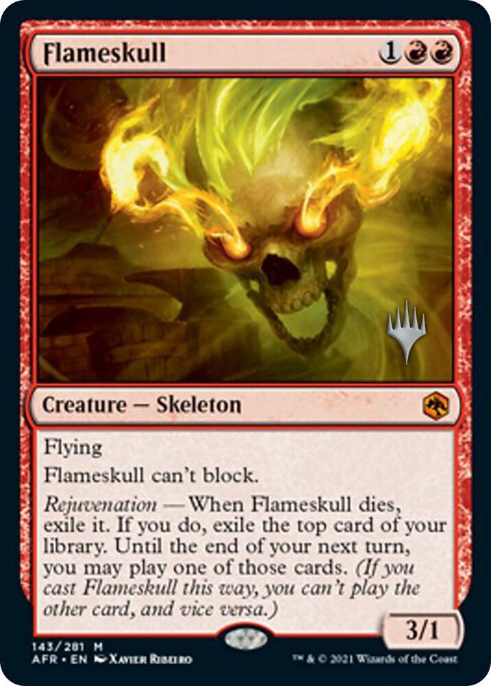 Flameskull 143p/241 (Promo Pack: Adventures in the Forgotten Realms)  | Good Games Modbury