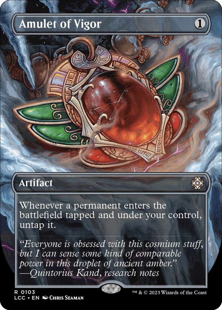 Amulet of Vigor 103/370 (Commander: The Lost Caverns of Ixalan)  - Borderless | Good Games Modbury