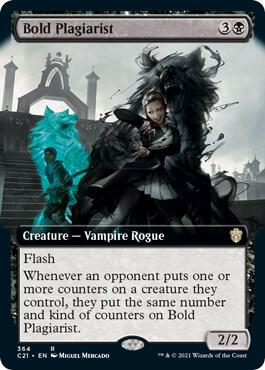 Bold Plagiarist Extended Art 364/81 (Commander 2021)  | Good Games Modbury