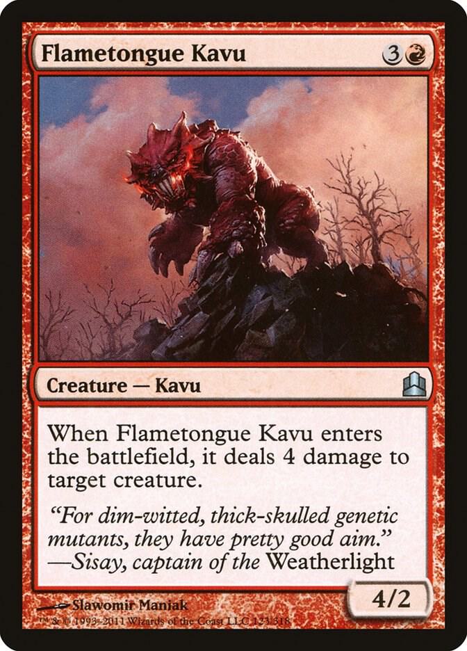 Flametongue Kavu 123/318 (Commander)  | Good Games Modbury
