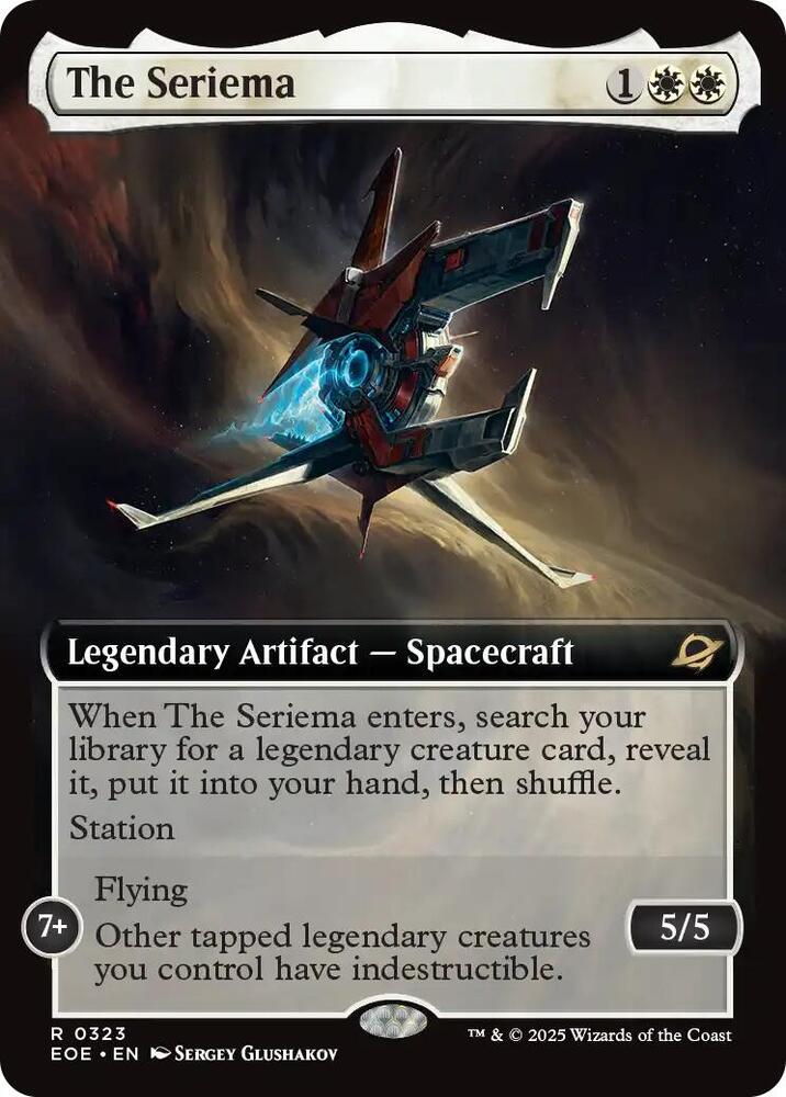 The Seriema  323 (Edge of Eternities)  - Extended Art Foil | Good Games Modbury