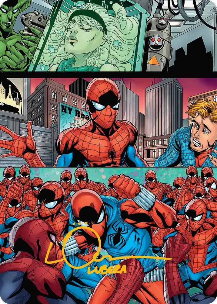 The Clone Saga Art Card Gold Stamped Signature 42 (Art Series: Marvel's Spider-Man)  | Good Games Modbury