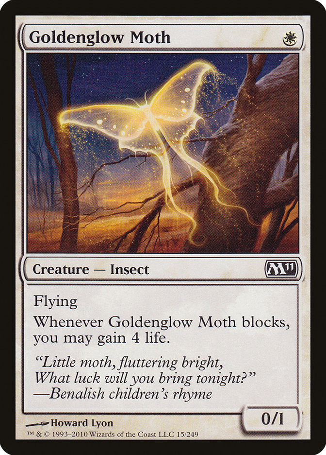 Goldenglow Moth [Magic 2011] | Good Games Modbury