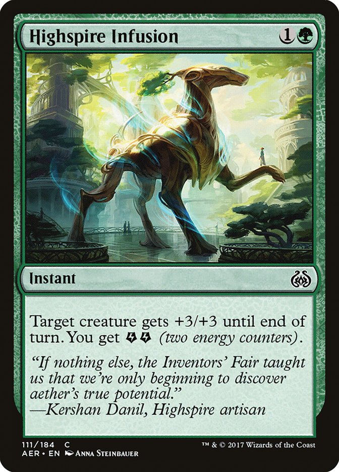 Highspire Infusion 111/184 (Aether Revolt)  - Foil | Good Games Modbury