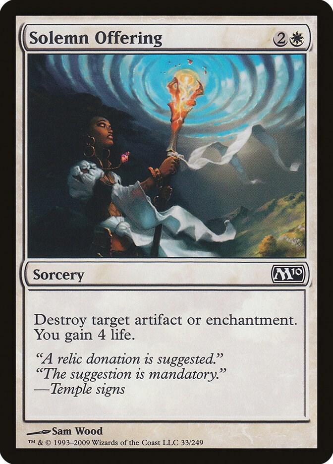 Solemn Offering 33/249 (Magic 2010 (M10))  | Good Games Modbury