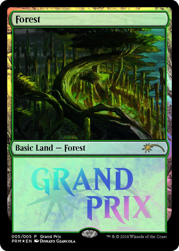 Forest 5/5 (Grand Prix Promos)  - Foil | Good Games Modbury