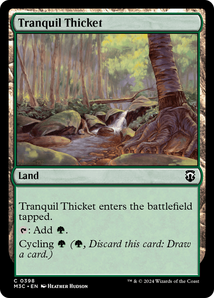 Tranquil Thicket (Ripple Foil) [Modern Horizons 3 Commander] | Good Games Modbury