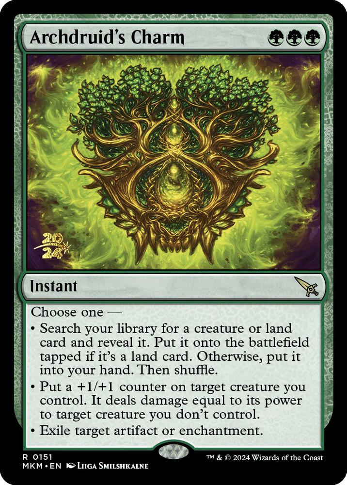Archdruid's Charm 151s/182 (Prerelease Cards)  - PreRelease Foil | Good Games Modbury