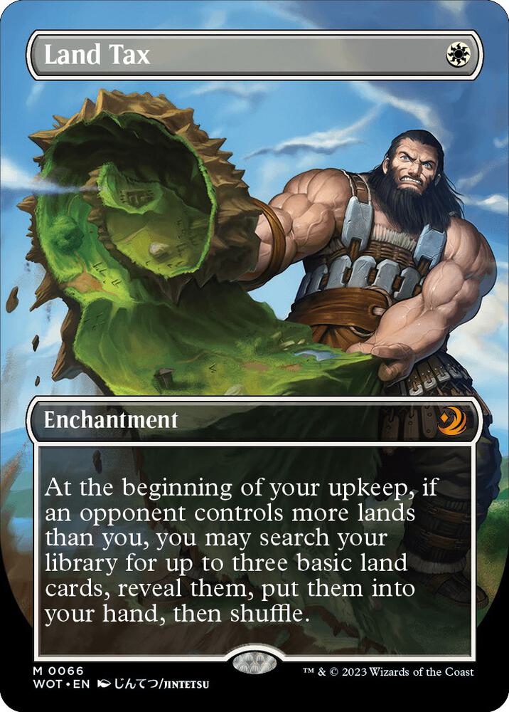 Land Tax 66 (Wilds of Eldraine: Enchanting Tales)  - Borderless Foil | Good Games Modbury