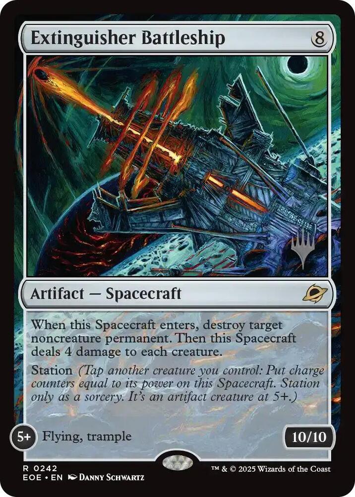 Extinguisher Battleship 242 (Promo Pack: Edge of Eternities)  - Foil | Good Games Modbury