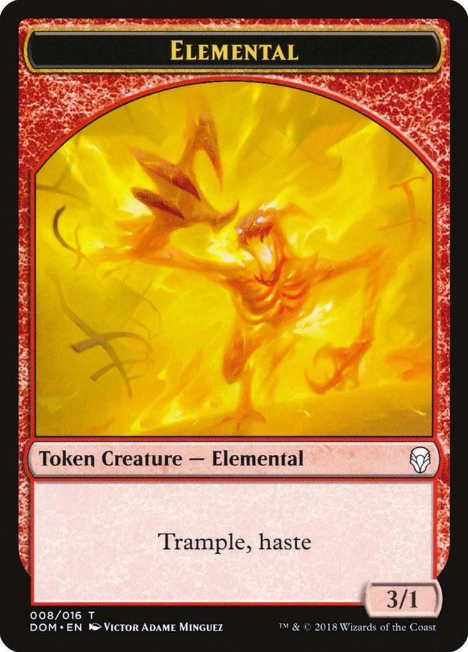 Elemental Token [Dominaria Tokens] | Good Games Modbury