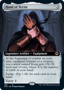 Hand of Vecna Extended Art 394/281 (Adventures in the Forgotten Realms)  - Foil | Good Games Modbury