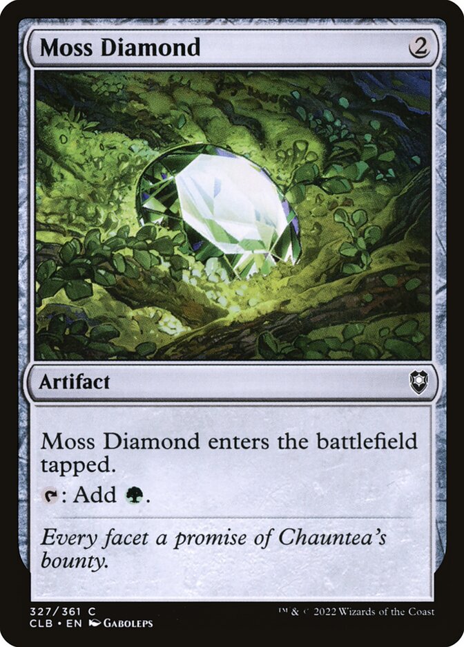 Moss Diamond 327/361 (Commander Legends: Battle for Baldur's Gate)  - Foil | Good Games Modbury