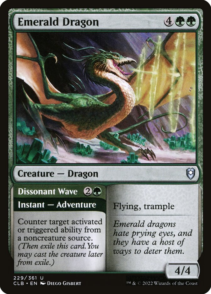 Emerald Dragon 229 (Commander Legends: Battle for Baldur's Gate)  - Foil | Good Games Modbury