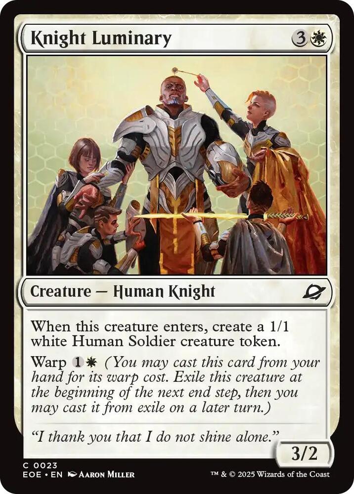 Knight Luminary 23/276 (Edge of Eternities)  - Foil | Good Games Modbury