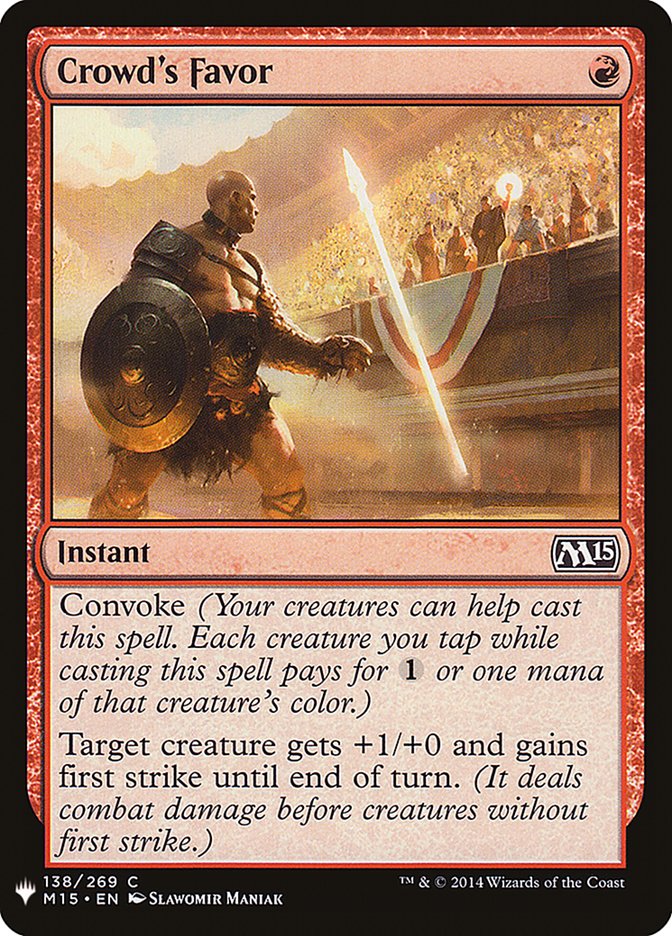 Crowd's Favor [Mystery Booster] | Good Games Modbury