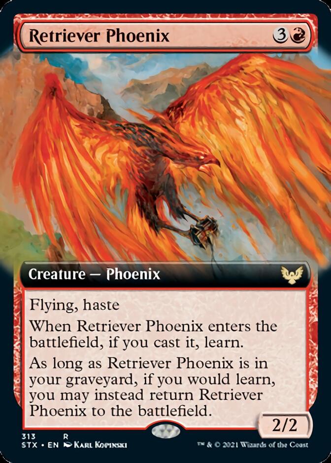 Retriever Phoenix (Extended Art) [Strixhaven: School of Mages] | Good Games Modbury