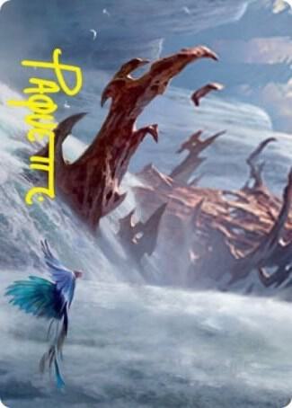 Island Art Card Gold Stamped Signature 49 (Art Series: Strixhaven)  | Good Games Modbury