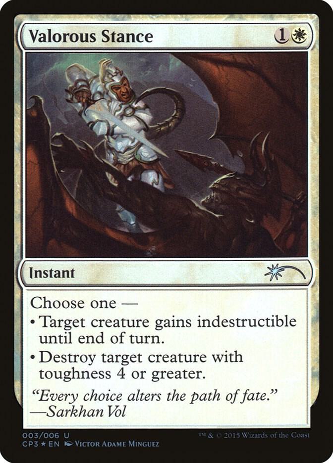 Valorous Stance 3/6 (Unique and Miscellaneous Promos)  - Foil | Good Games Modbury