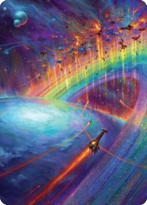 Cascading Cataracts Art Card 43 54 43 (Art Series: Edge of Eternities)  | Good Games Modbury