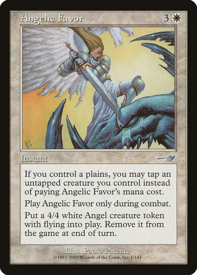 Angelic Favor 1/143 (Nemesis)  | Good Games Modbury