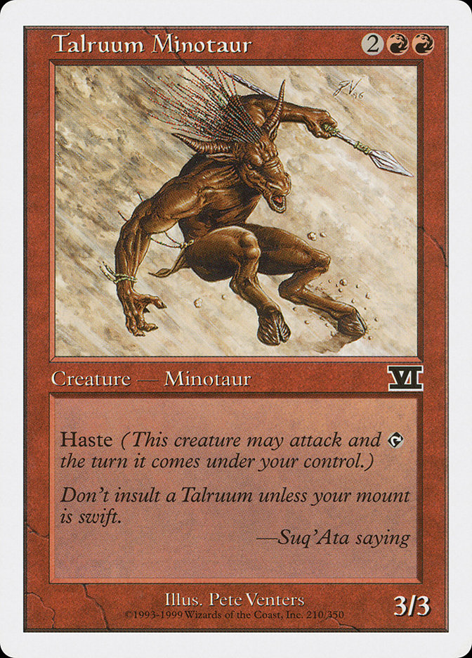 Talruum Minotaur 210/350 (Classic Sixth Edition)  | Good Games Modbury