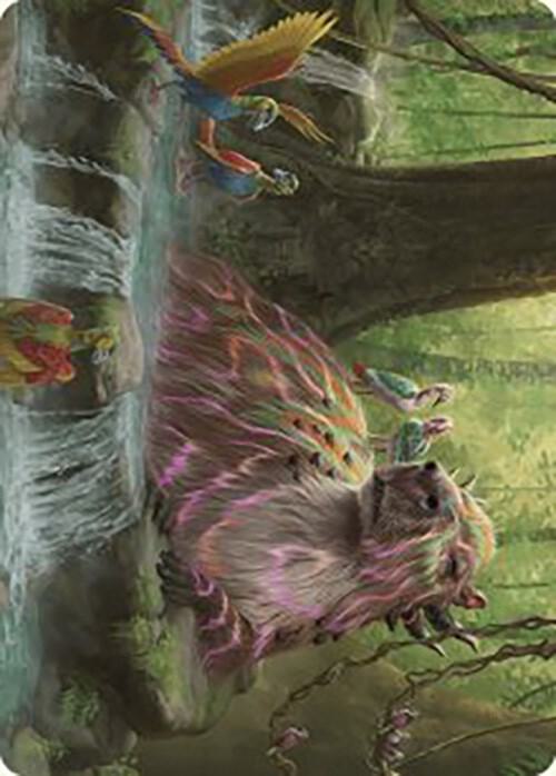 Basking Capybara Art Card 22 (Art Series: The Lost Caverns of Ixalan)  | Good Games Modbury