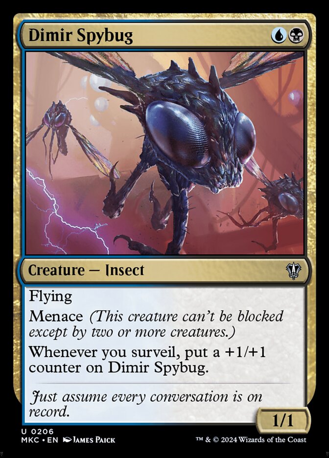 Dimir Spybug 206/311 (Commander: Murders at Karlov Manor)  | Good Games Modbury
