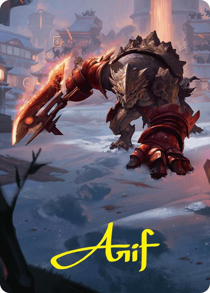 Searslicer Goblin Art Card 39 54 Gold Stamped Signature 39 (Art Series: Foundations)  | Good Games Modbury