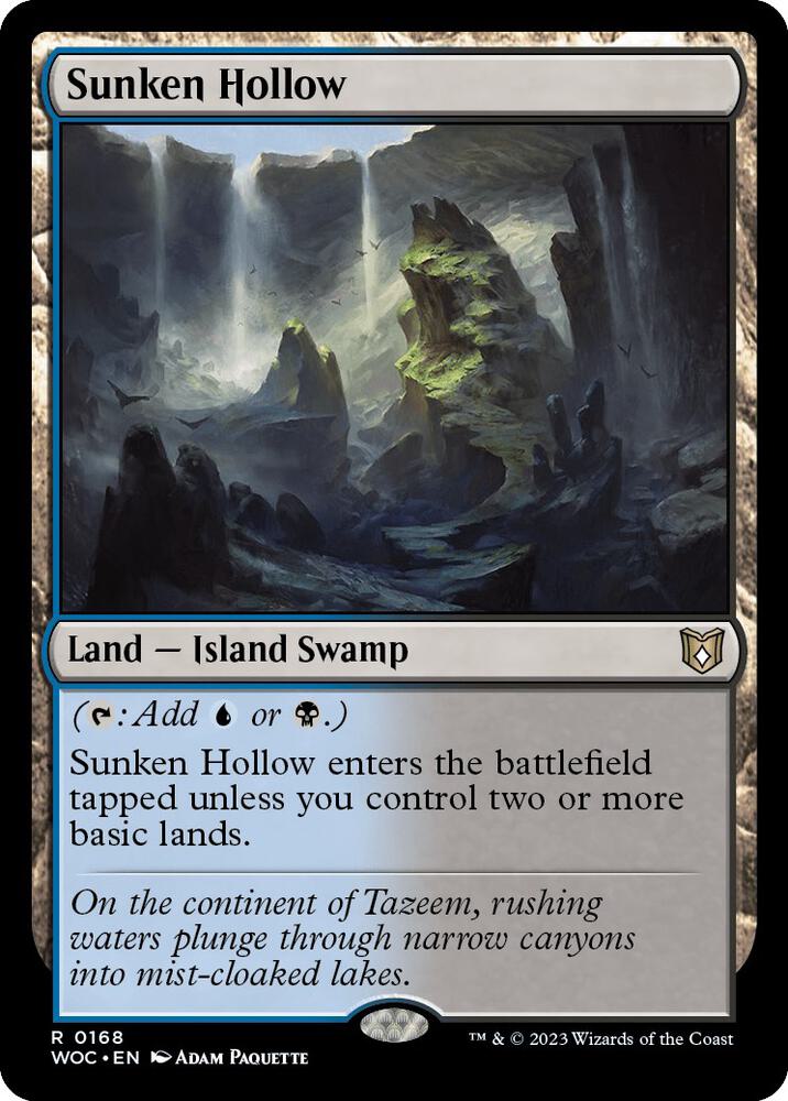 Sunken Hollow 168/173 (Commander: Wilds of Eldraine)  | Good Games Modbury