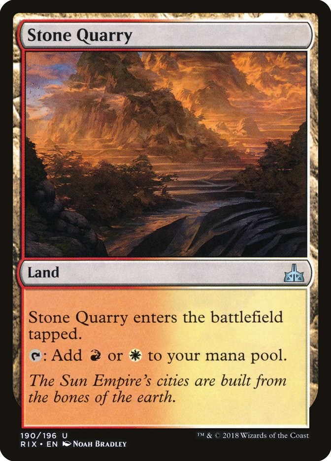 Stone Quarry [Rivals of Ixalan] | Good Games Modbury