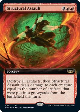 Structural Assault Extended Art 427/281 (Streets of New Capenna)  | Good Games Modbury