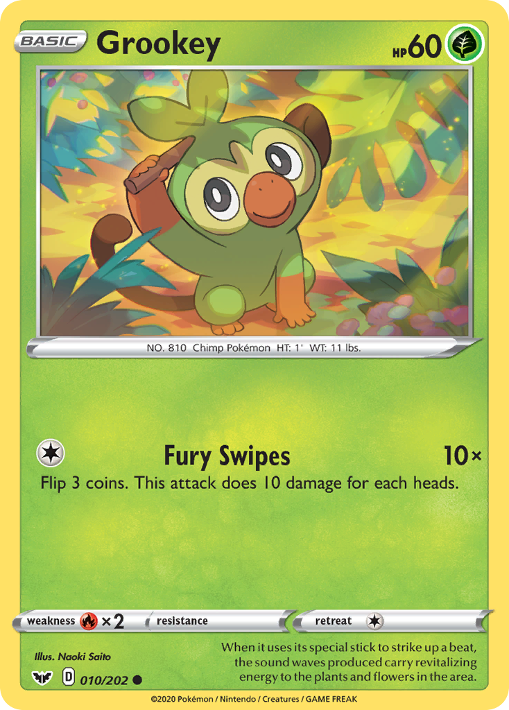 Grookey (010/202) [Sword & Shield: Base Set] | Good Games Modbury