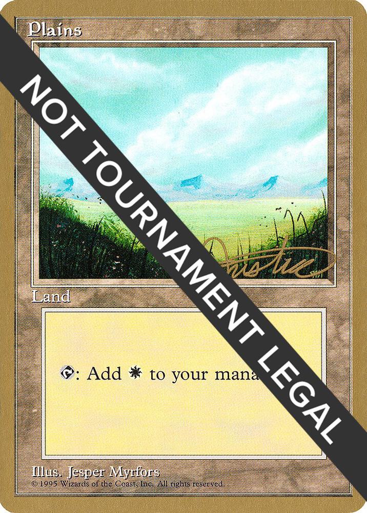 Plains A 1996 Mark Justice 4ED mj364/308 (World Championship Decks)  | Good Games Modbury