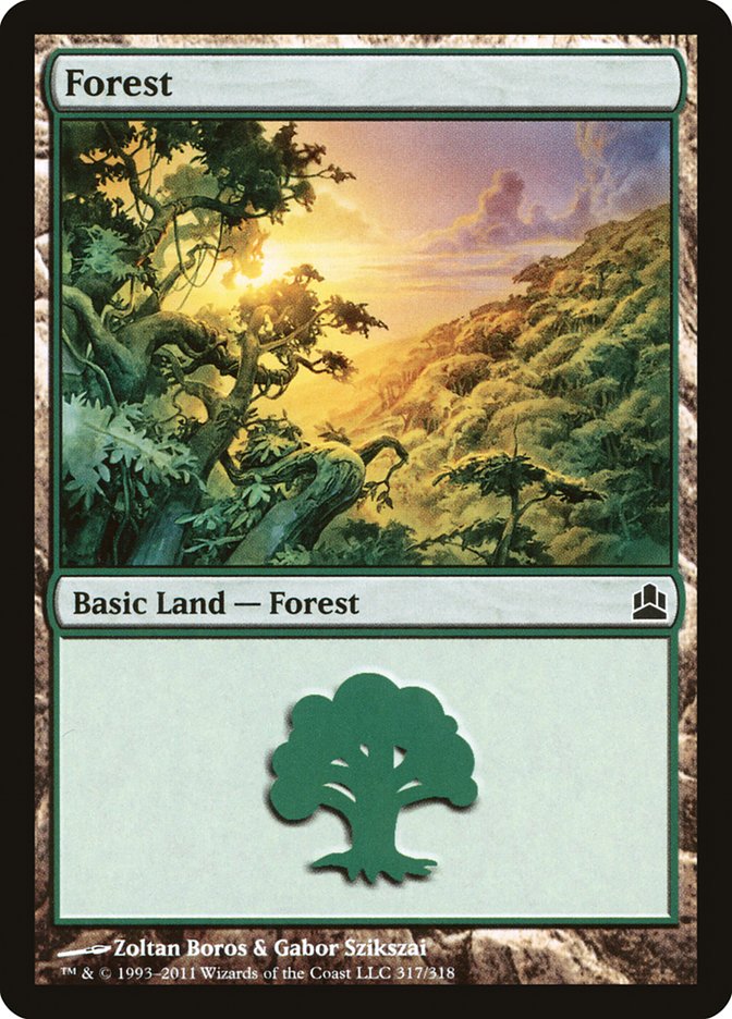 Forest (317) [Commander 2011] | Good Games Modbury