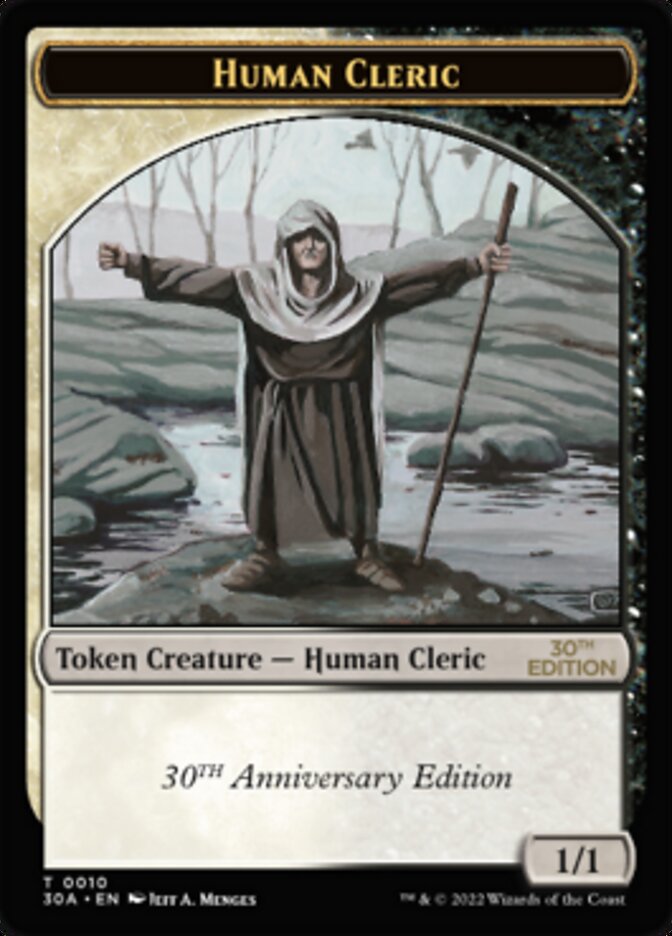 Human Cleric Token [30th Anniversary Tokens] | Good Games Modbury